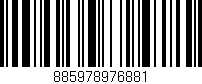 Código de barras (EAN, GTIN, SKU, ISBN): '885978976881'