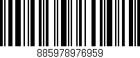 Código de barras (EAN, GTIN, SKU, ISBN): '885978976959'
