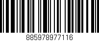 Código de barras (EAN, GTIN, SKU, ISBN): '885978977116'