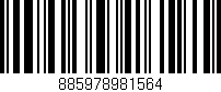 Código de barras (EAN, GTIN, SKU, ISBN): '885978981564'