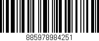 Código de barras (EAN, GTIN, SKU, ISBN): '885978984251'