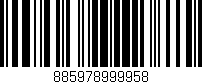 Código de barras (EAN, GTIN, SKU, ISBN): '885978999958'