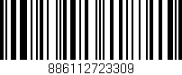 Código de barras (EAN, GTIN, SKU, ISBN): '886112723309'