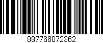 Código de barras (EAN, GTIN, SKU, ISBN): '887766072362'