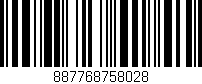 Código de barras (EAN, GTIN, SKU, ISBN): '887768758028'