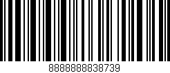 Código de barras (EAN, GTIN, SKU, ISBN): '8888888838739'