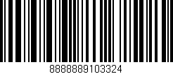 Código de barras (EAN, GTIN, SKU, ISBN): '8888889103324'