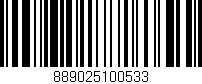 Código de barras (EAN, GTIN, SKU, ISBN): '889025100533'