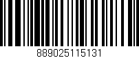 Código de barras (EAN, GTIN, SKU, ISBN): '889025115131'