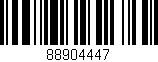Código de barras (EAN, GTIN, SKU, ISBN): '88904447'