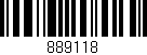 Código de barras (EAN, GTIN, SKU, ISBN): '889118'