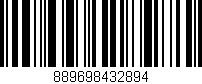 Código de barras (EAN, GTIN, SKU, ISBN): '889698432894'