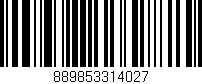 Código de barras (EAN, GTIN, SKU, ISBN): '889853314027'