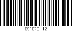 Código de barras (EAN, GTIN, SKU, ISBN): '89107E+12'