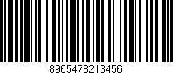 Código de barras (EAN, GTIN, SKU, ISBN): '8965478213456'