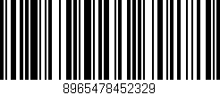 Código de barras (EAN, GTIN, SKU, ISBN): '8965478452329'