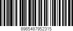 Código de barras (EAN, GTIN, SKU, ISBN): '8965487952315'