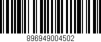 Código de barras (EAN, GTIN, SKU, ISBN): '896949004502'