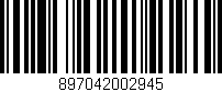 Código de barras (EAN, GTIN, SKU, ISBN): '897042002945'