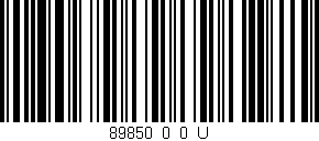 Código de barras (EAN, GTIN, SKU, ISBN): '89850_0_0_U'