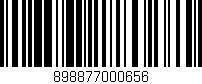 Código de barras (EAN, GTIN, SKU, ISBN): '898877000656'