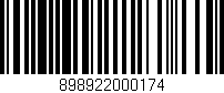 Código de barras (EAN, GTIN, SKU, ISBN): '898922000174'