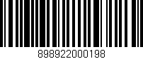 Código de barras (EAN, GTIN, SKU, ISBN): '898922000198'