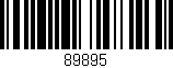 Código de barras (EAN, GTIN, SKU, ISBN): '89895'