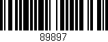 Código de barras (EAN, GTIN, SKU, ISBN): '89897'