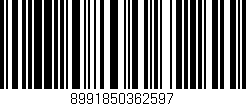 Código de barras (EAN, GTIN, SKU, ISBN): '8991850362597'