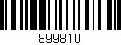 Código de barras (EAN, GTIN, SKU, ISBN): '899810'