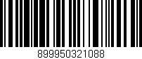Código de barras (EAN, GTIN, SKU, ISBN): '899950321088'