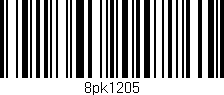 Código de barras (EAN, GTIN, SKU, ISBN): '8pk1205'