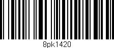 Código de barras (EAN, GTIN, SKU, ISBN): '8pk1420'