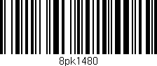 Código de barras (EAN, GTIN, SKU, ISBN): '8pk1480'