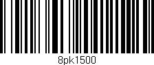 Código de barras (EAN, GTIN, SKU, ISBN): '8pk1500'