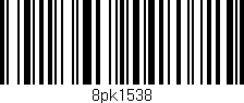 Código de barras (EAN, GTIN, SKU, ISBN): '8pk1538'