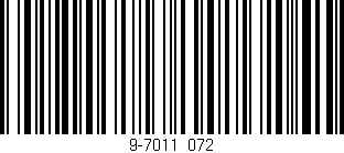 Código de barras (EAN, GTIN, SKU, ISBN): '9-7011/072'