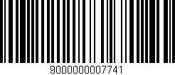 Código de barras (EAN, GTIN, SKU, ISBN): '9000000007741'