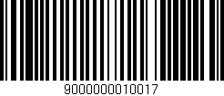 Código de barras (EAN, GTIN, SKU, ISBN): '9000000010017'