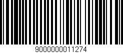 Código de barras (EAN, GTIN, SKU, ISBN): '9000000011274'