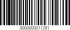 Código de barras (EAN, GTIN, SKU, ISBN): '9000000011281'