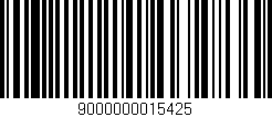 Código de barras (EAN, GTIN, SKU, ISBN): '9000000015425'