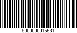 Código de barras (EAN, GTIN, SKU, ISBN): '9000000015531'