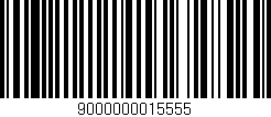 Código de barras (EAN, GTIN, SKU, ISBN): '9000000015555'