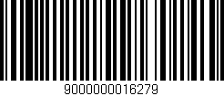 Código de barras (EAN, GTIN, SKU, ISBN): '9000000016279'