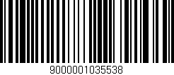 Código de barras (EAN, GTIN, SKU, ISBN): '9000001035538'