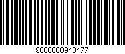 Código de barras (EAN, GTIN, SKU, ISBN): '9000008940477'