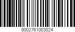Código de barras (EAN, GTIN, SKU, ISBN): '9002761003024'