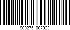Código de barras (EAN, GTIN, SKU, ISBN): '9002761007923'